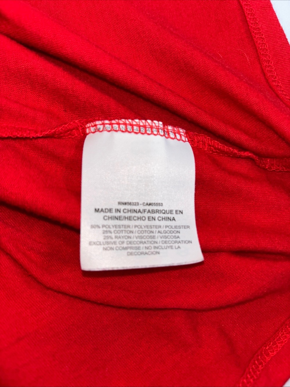 Nike Red Tank Top with Black Logo. 1042 - Picture 8 of 10